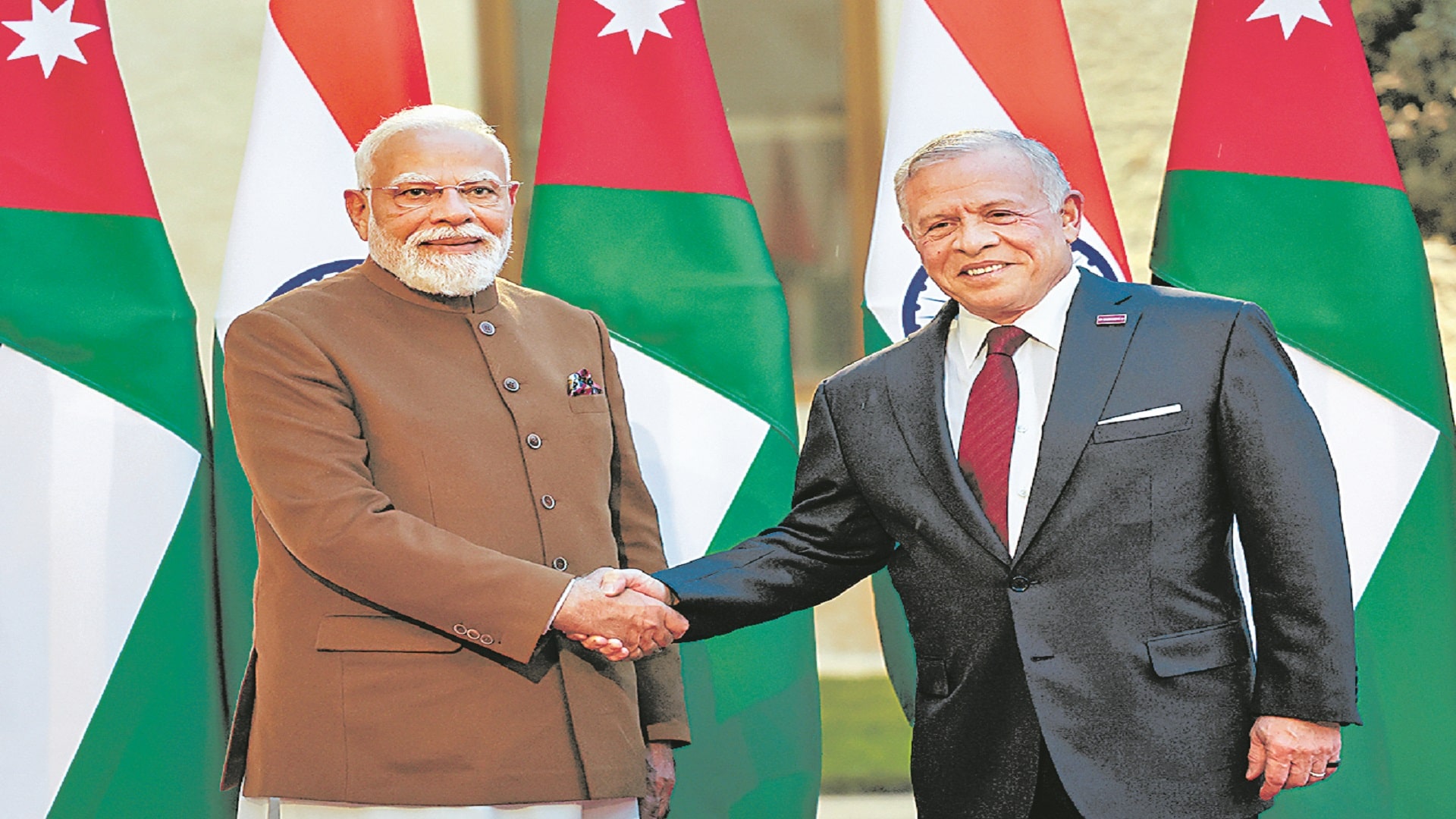 జోర్డాన్‌ రాజుతో ప్రధాని మోదీ భేటీ