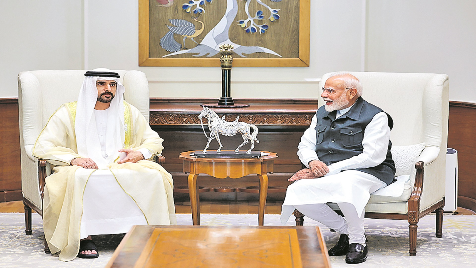 మోదీతో దుబాయ్‌ యువరాజు భేటీ
