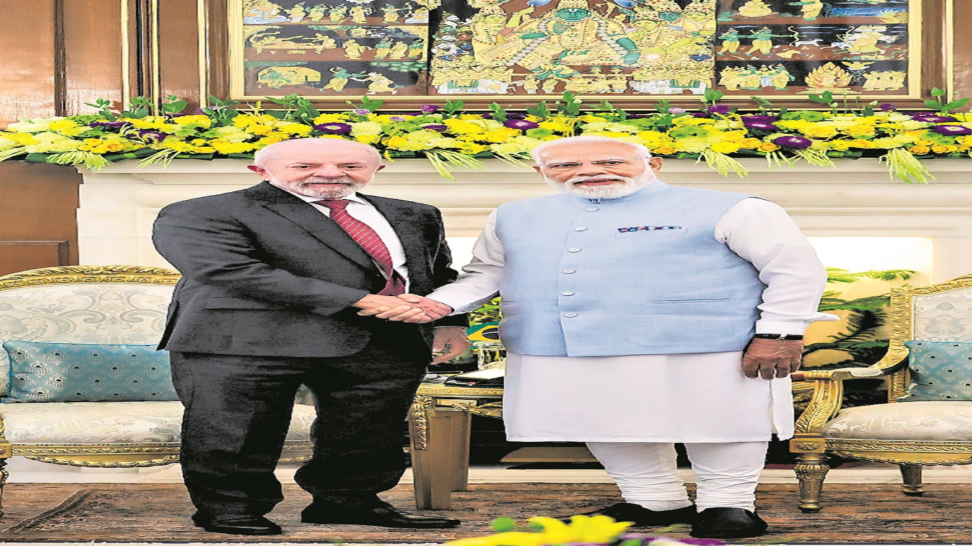 మోదీతో లులా డసిల్వా భేటీ