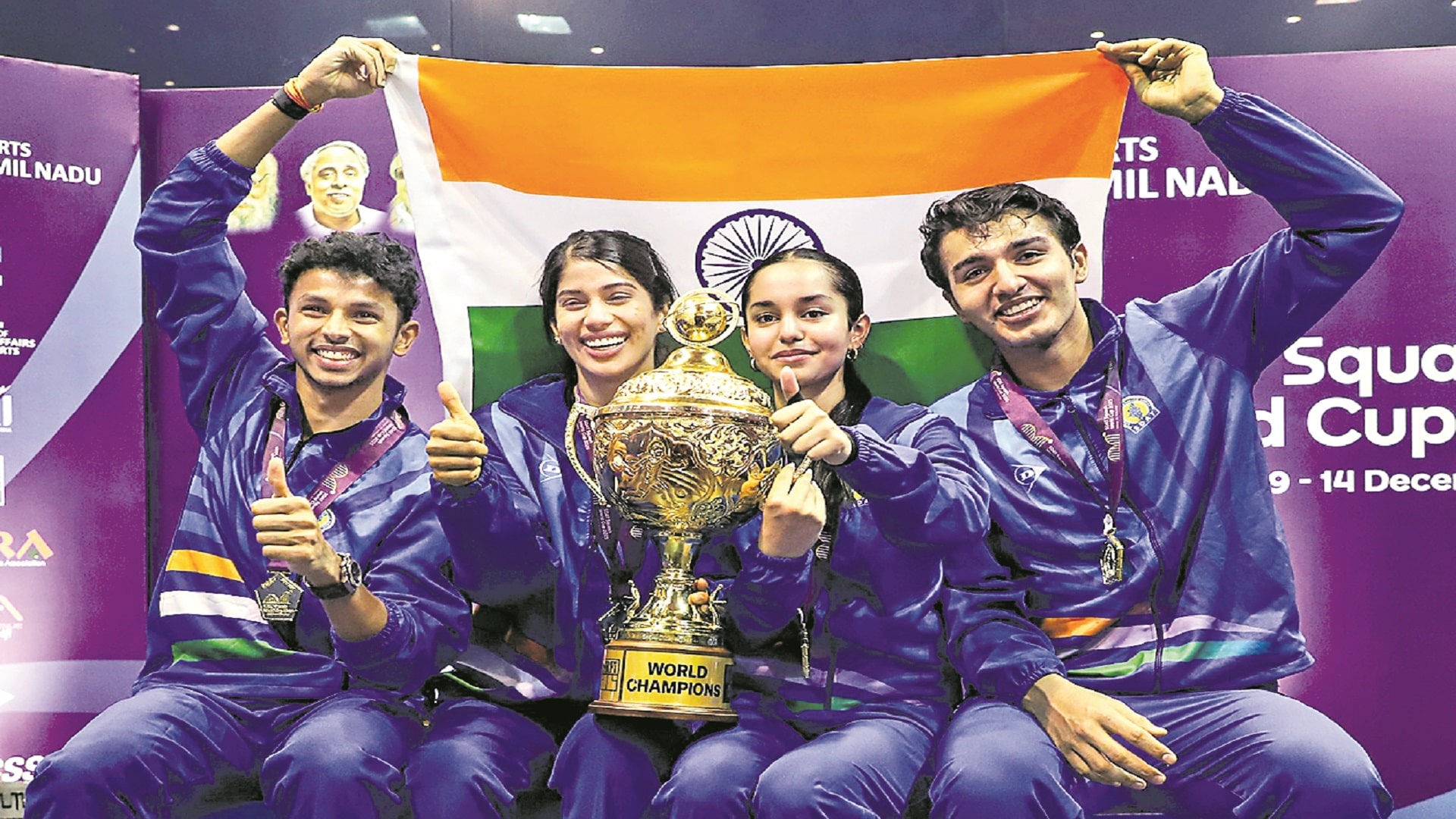 స్క్వాష్‌ ప్రపంచకప్‌ విజేత భారత్‌