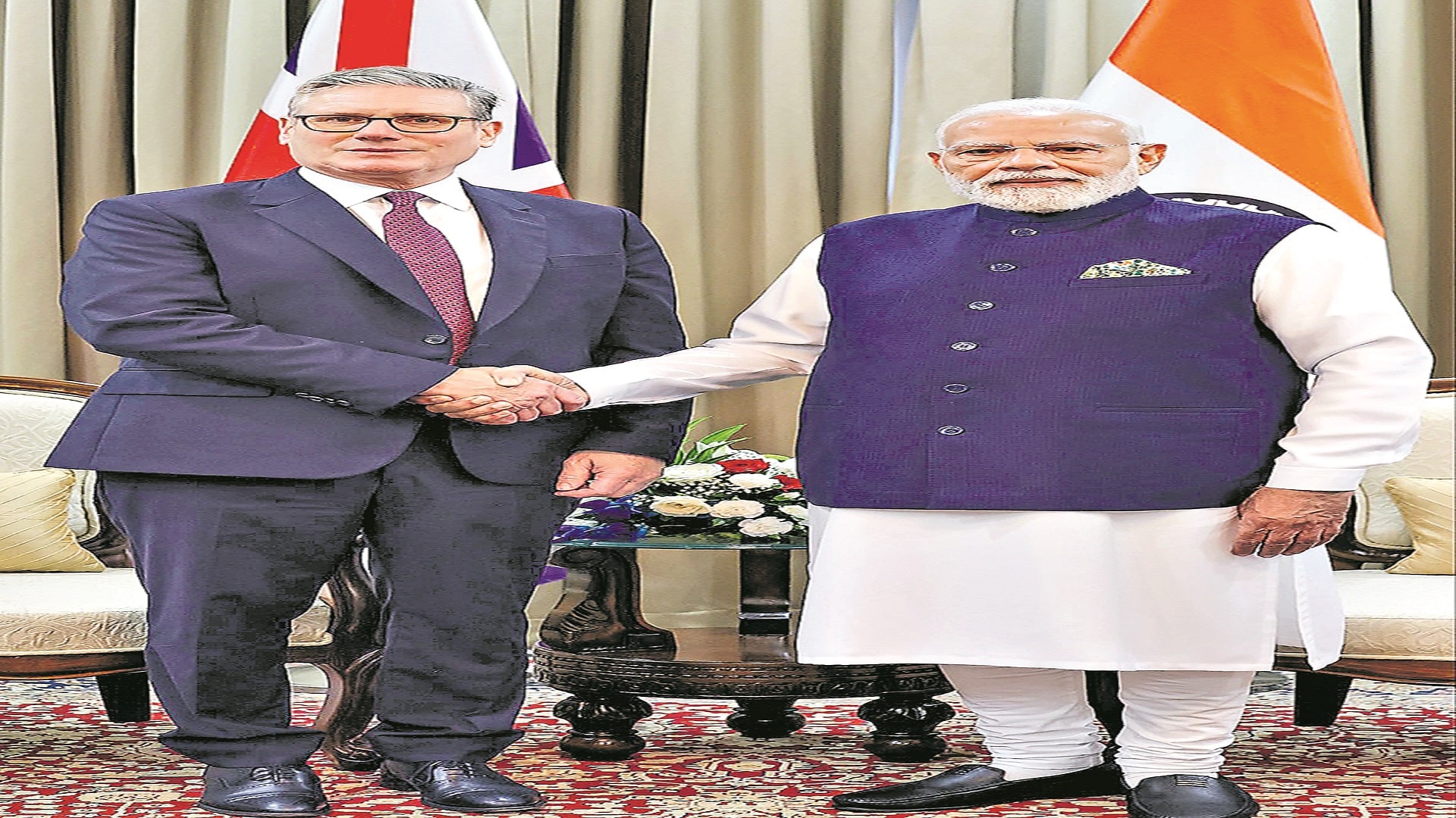 Modi meets British Prime Minister in Kiev