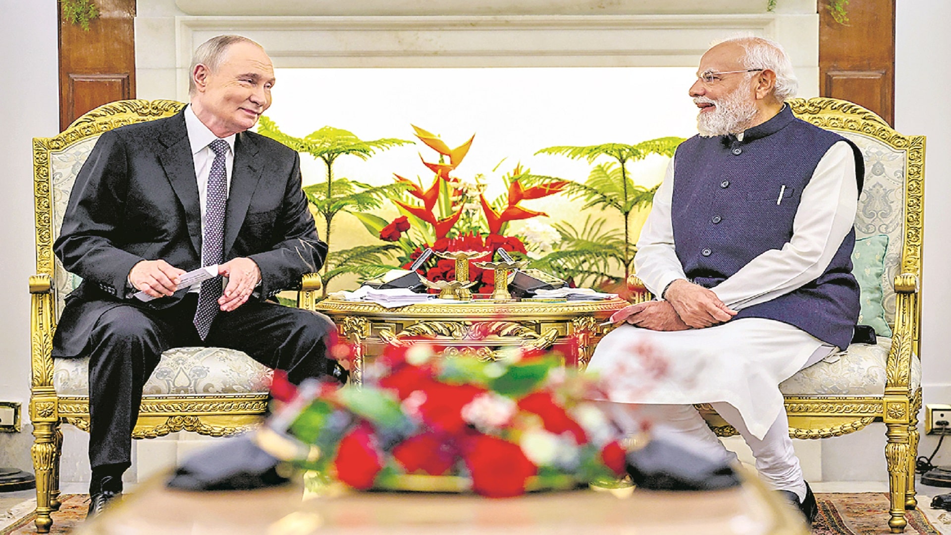 Russian President Vladimir Putin met Prime Minister Narendra Modi
