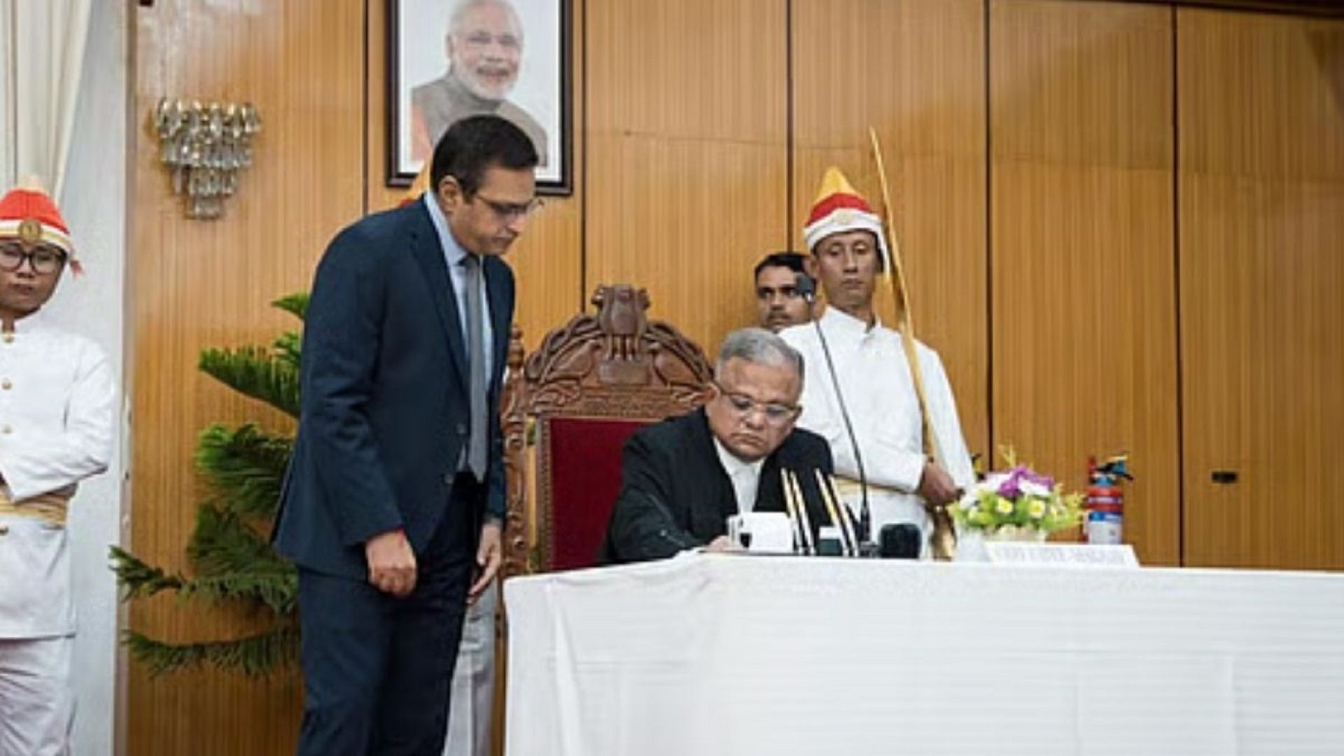 The chief justice of the Manipur High Court.