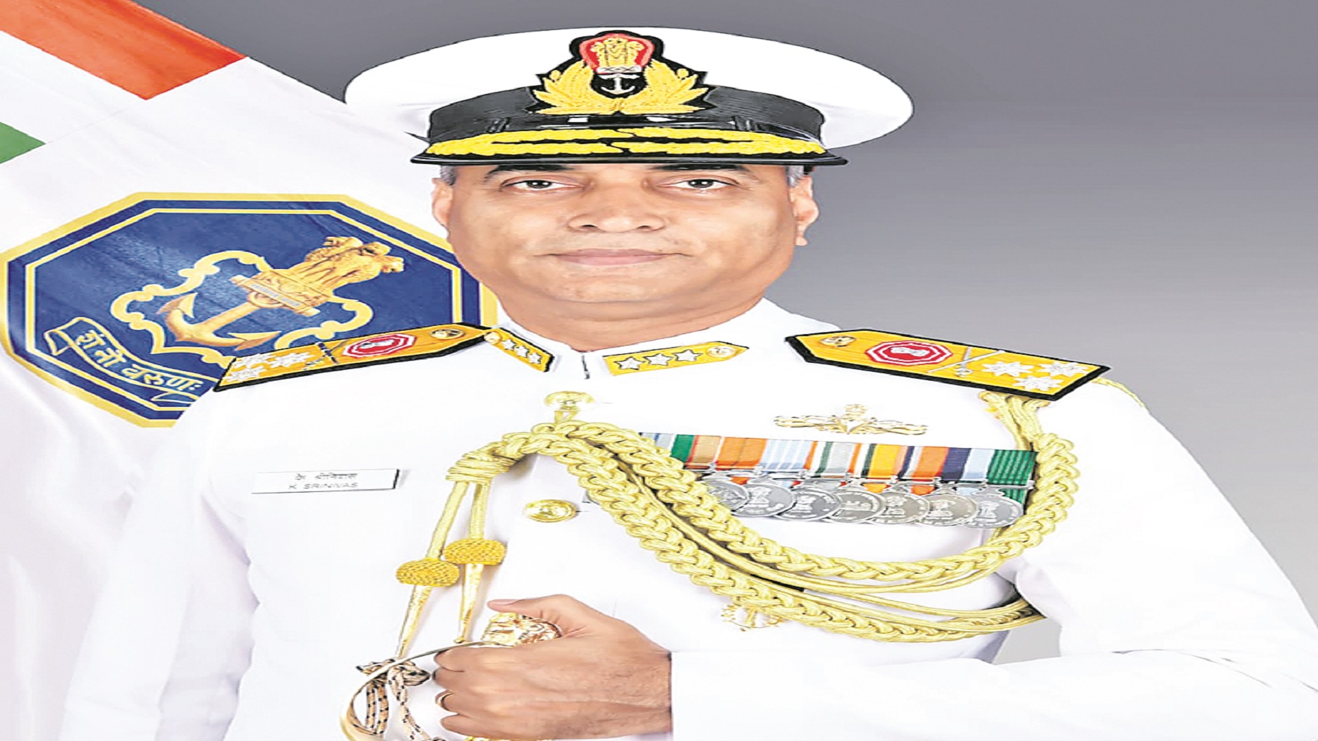 Vice Admiral K Srinivas has taken charge